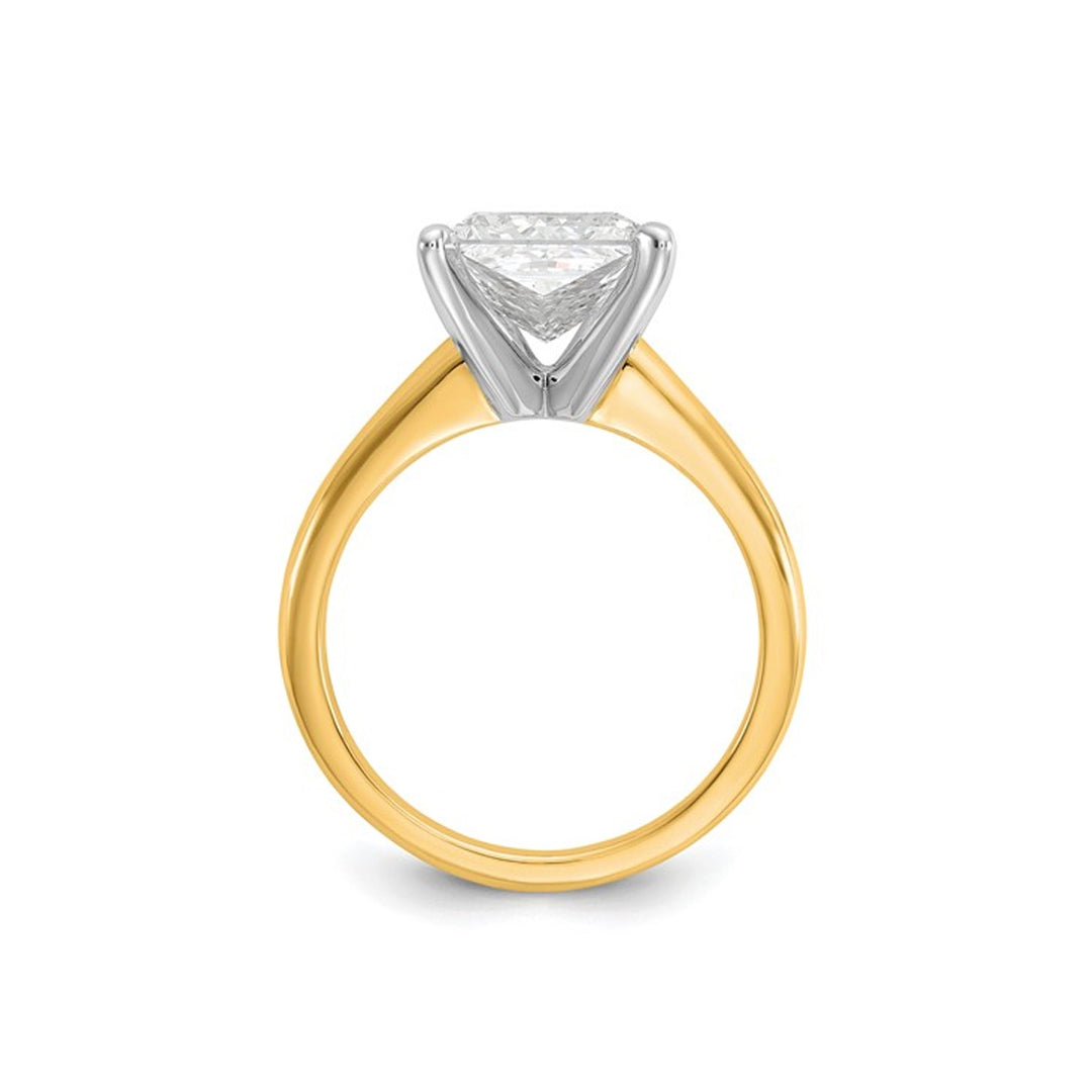 1.20 Carat (ctw VS2G-H) Certified Lab-Grown Diamond Solitaire Engagement Ring in 14K Yellow Gold Image 2
