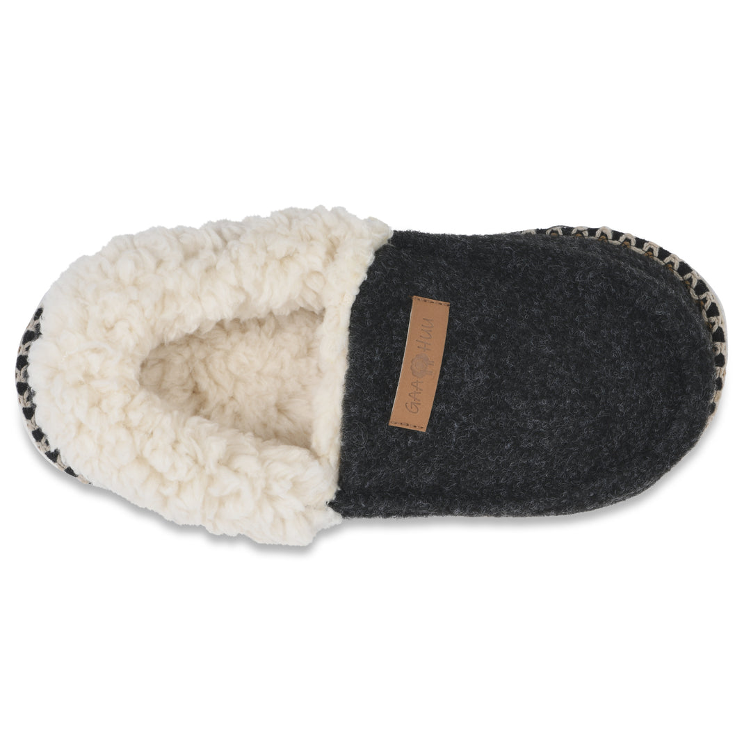 GaaHuu Womens Faux Shearling Lined Memory Foam Mocassin Slippers Indoor Outdoor Image 2