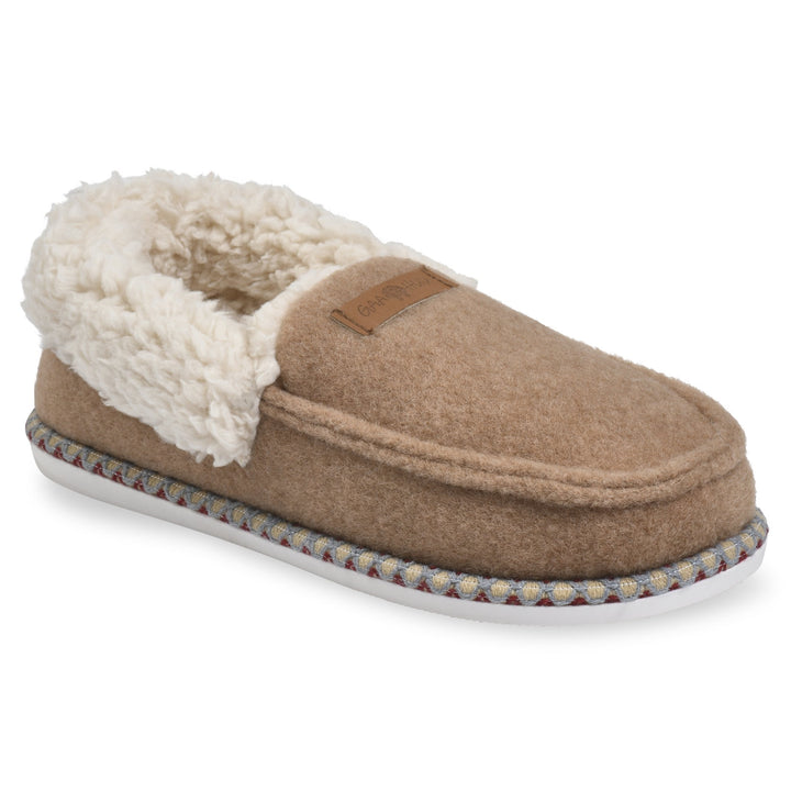 GaaHuu Womens Faux Shearling Lined Memory Foam Mocassin Slippers Indoor Outdoor Image 4