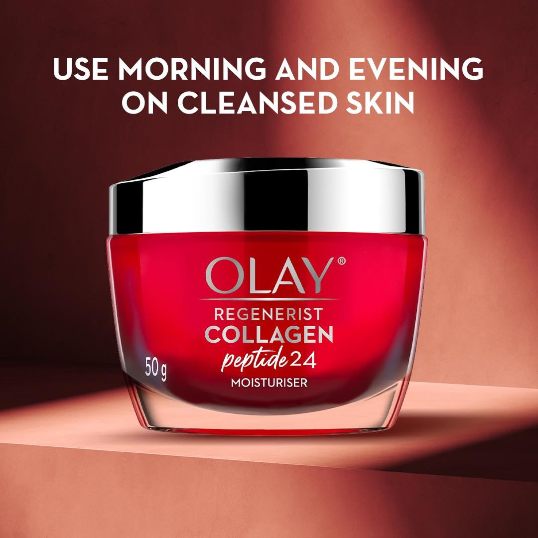 Olay Regenerist Collagen Peptite24 Moisturiser and Luminous Vitamin C Super Serum Combo Pack Image 4