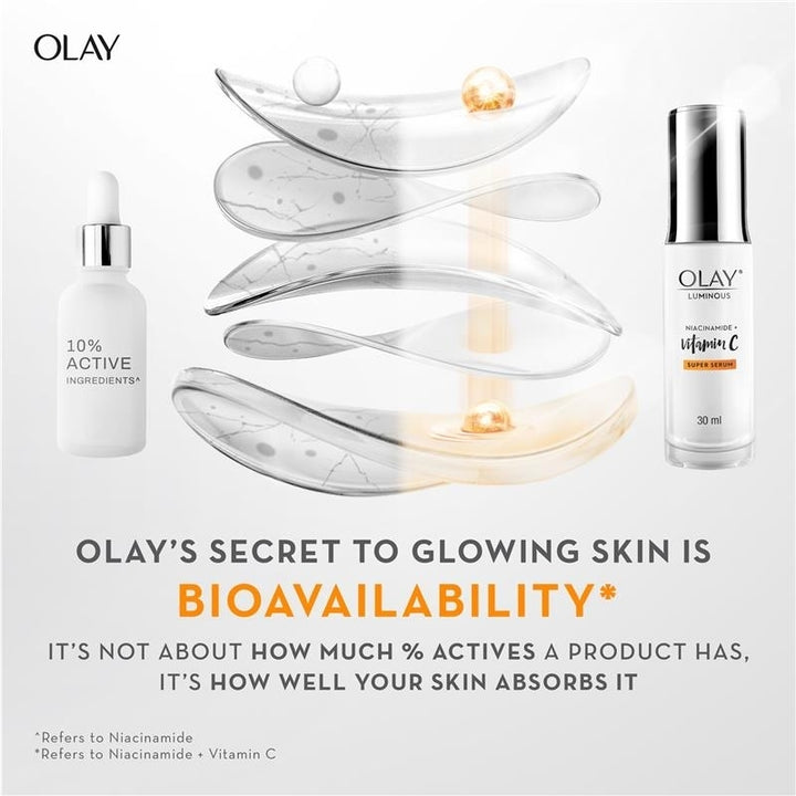 Olay Regenerist Collagen Peptite24 Moisturiser and Luminous Vitamin C Super Serum Combo Pack Image 10