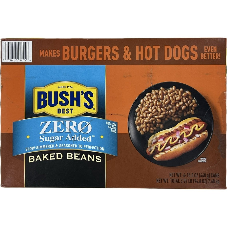 Bushs Zero Sugar Added Baked Beans15.8 Ounce (Pack of 6) Image 1