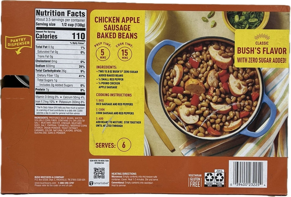 Bushs Zero Sugar Added Baked Beans15.8 Ounce (Pack of 6) Image 2