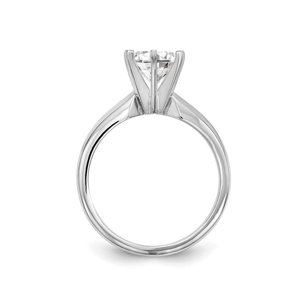 2.00 Carat (ctw VS2-VS1 D-E-F) IGI Certified Lab-Grown Diamond Solitaire Engagement Ring 14K White Gold Image 4