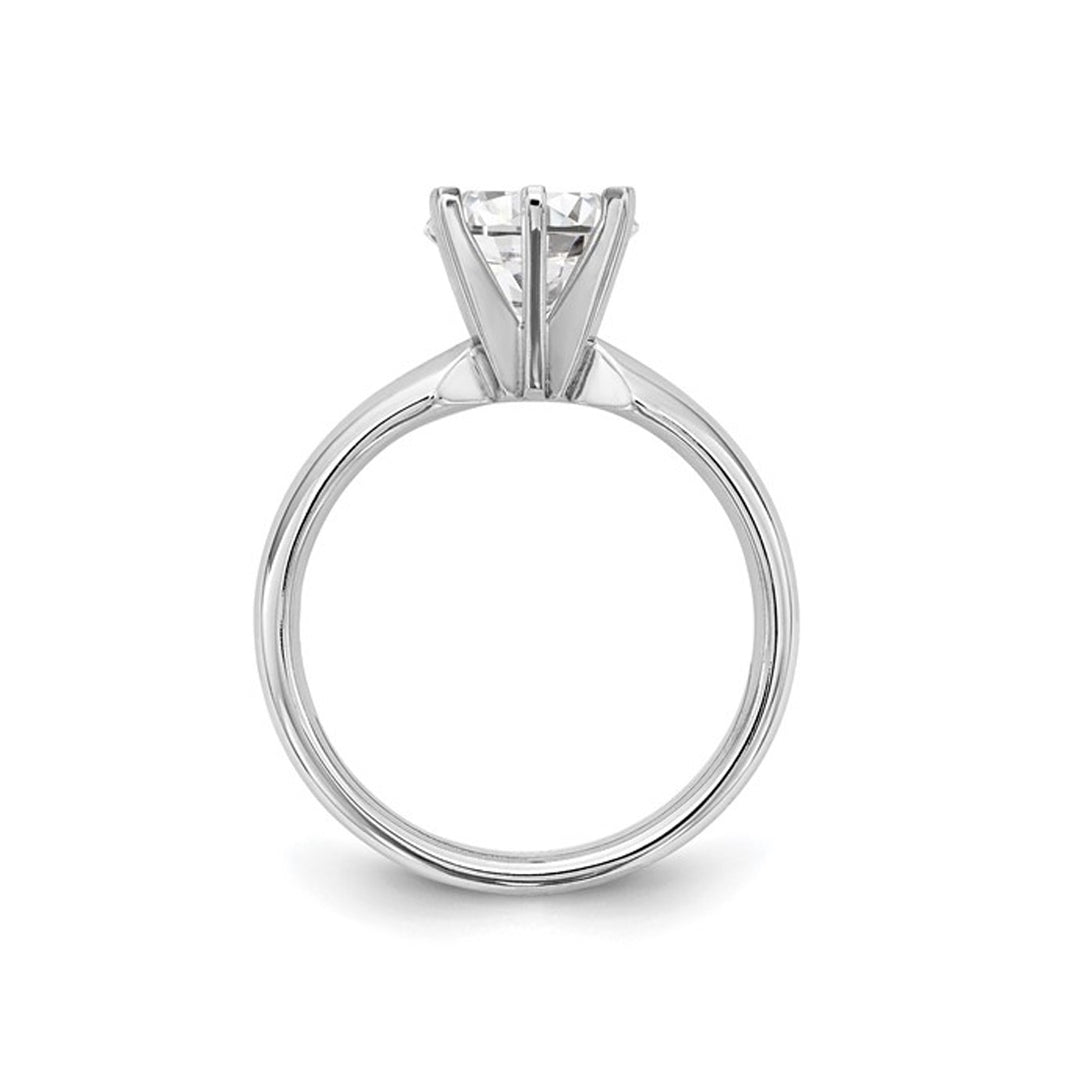 1.00 Carat (ctw VS2-VS1 D-E-F) IGI Certified Lab-Grown Diamond Engagement Ring in 14K White Gold Image 3