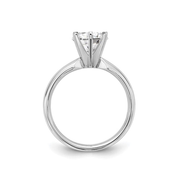 1.00 Carat (ctw VS2-VS1D-E-F) IGI Certified Lab-Grown Diamond Engagement Ring in 14K White Gold Image 3