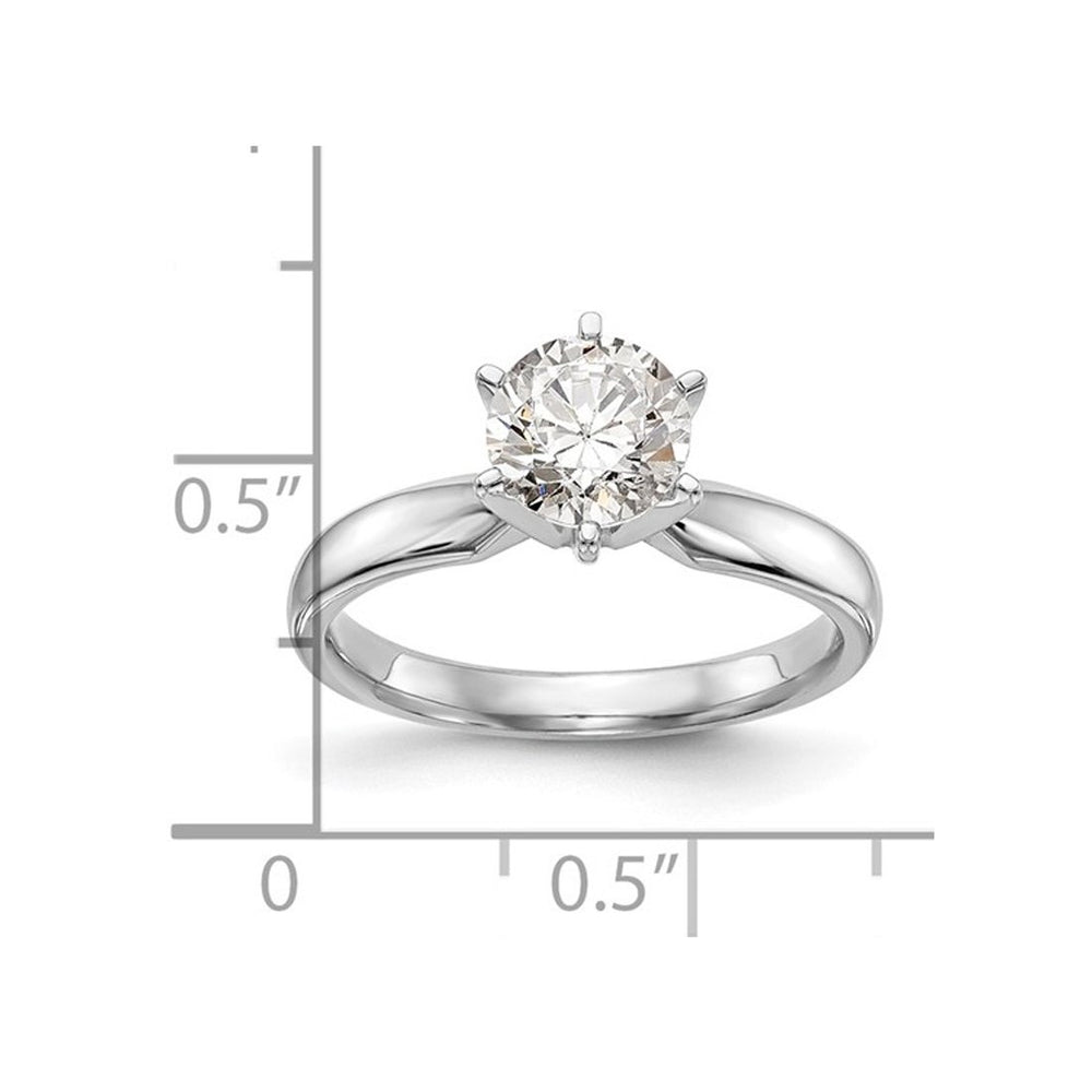 1.25 Carat (ctw VS2D-E-F) IGI Certified Lab-Grown Diamond Engagement Ring in 14K White Gold Image 2