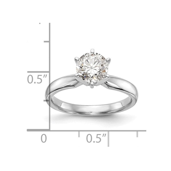 1.25 Carat (ctw VS2D-E-F) IGI Certified Lab-Grown Diamond Engagement Ring in 14K White Gold Image 2