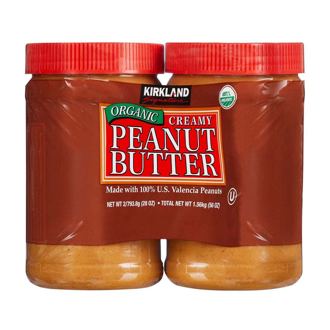 Kirkland Signature Organic Peanut Butter 28 Ounce (Pack of 2) Image 1