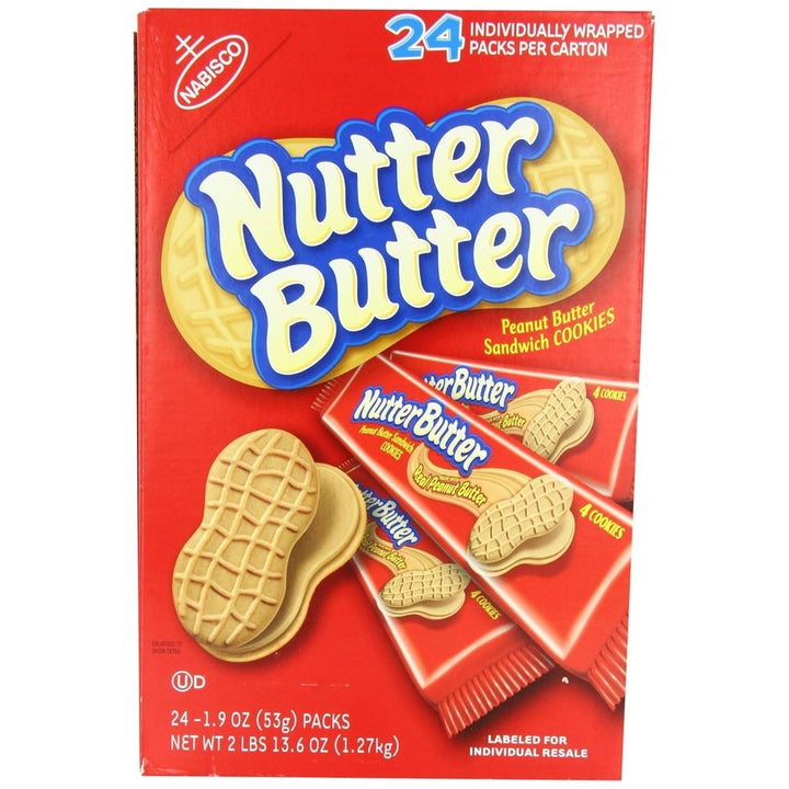 Nabisco Nutter Butter Cookies 1.9 Ounce (Pack of 24) Image 1