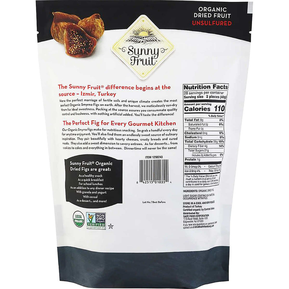 Sunny Fruit Organic Sun-Dried Figs 40 Ounce Image 2