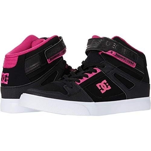 DC Shoes Girls Pure High Top Shoes Black Pink Size ADGS300092-KPK Comfortable Durable Image 1