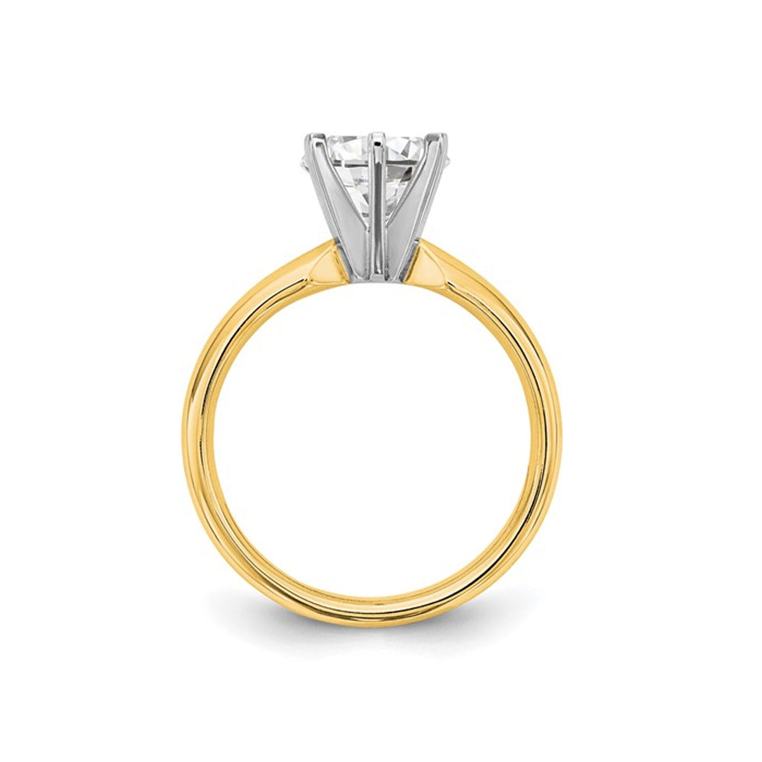 1.50 Carat (ctw VS2-VS1D-E-F) IGI Certified Lab-Grown Diamond Solitaire Engagement Ring in 14K White Gold Image 4