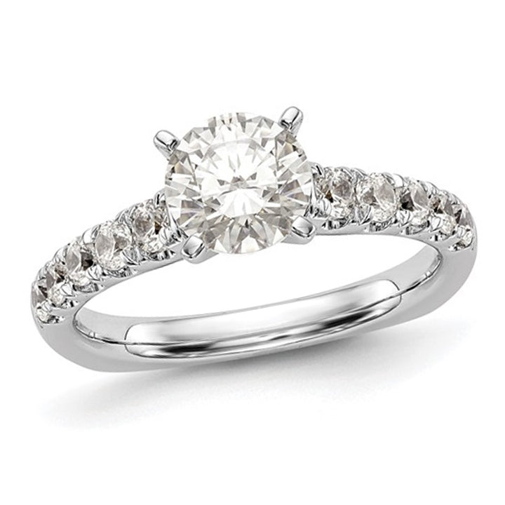 1.51 Carat (ctw VS2D-E-F) IGI Certified Lab-Grown Diamond Engagement Ring 14K Rose Gold Image 1
