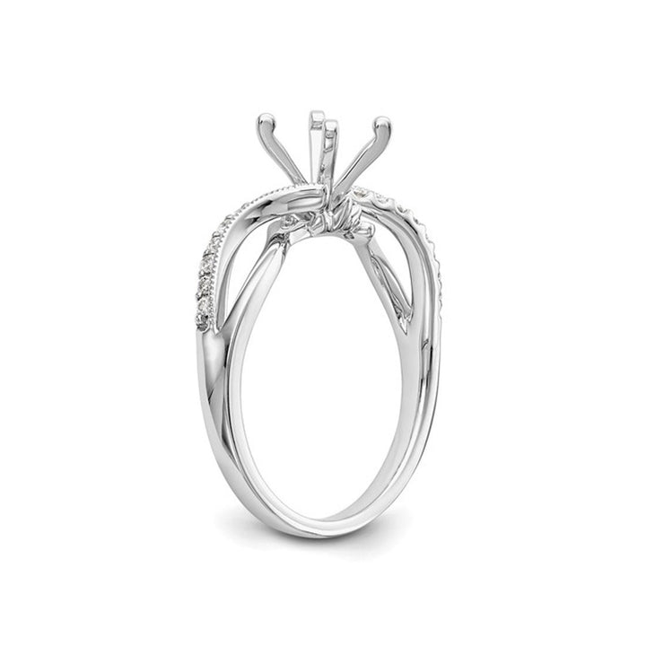 1.16 Carat (ctw VS2D-E-F) IGI Certified Round Lab-Grown Diamond Engagement Ring 14K White Gold Image 3