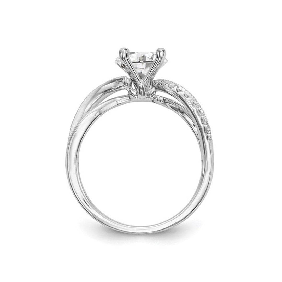 1.16 Carat (ctw VS2D-E-F) IGI Certified Round Lab-Grown Diamond Engagement Ring 14K White Gold Image 4