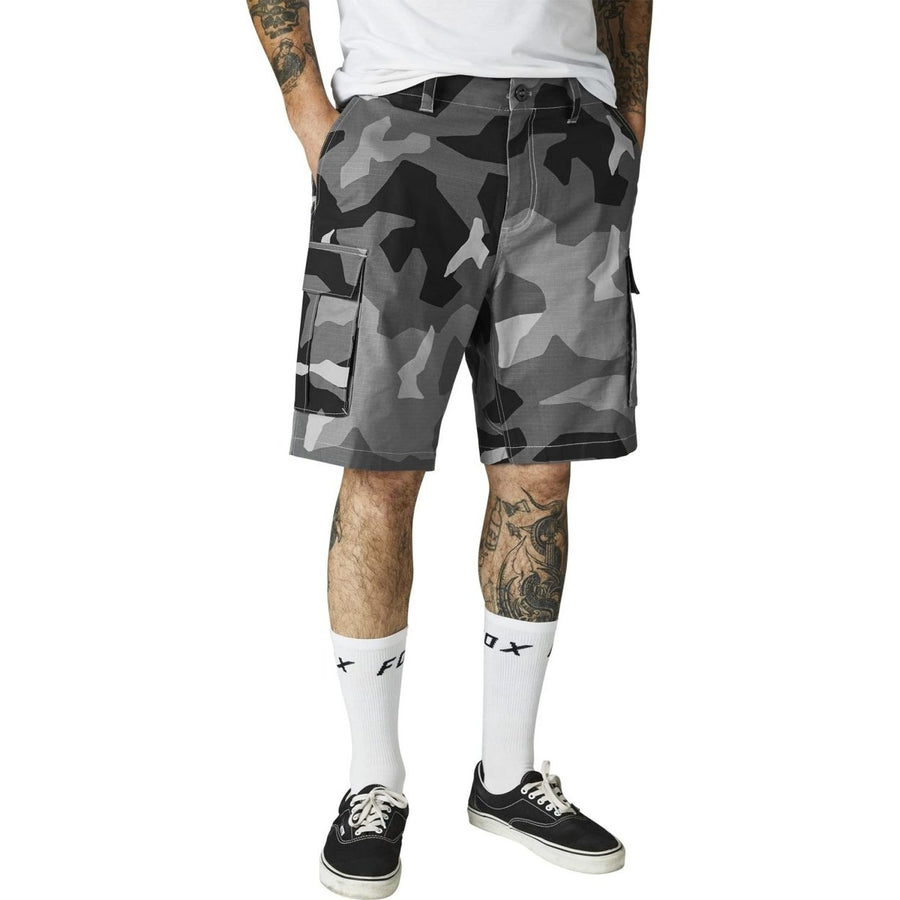 Fox Racing Slambozo Cargo Shorts 2.0 Black Camo Mens Size Options Available Image 1