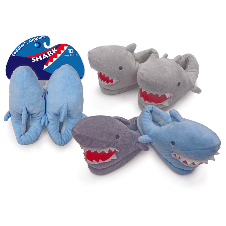 Shark Toddler Plush Slippers Image 1