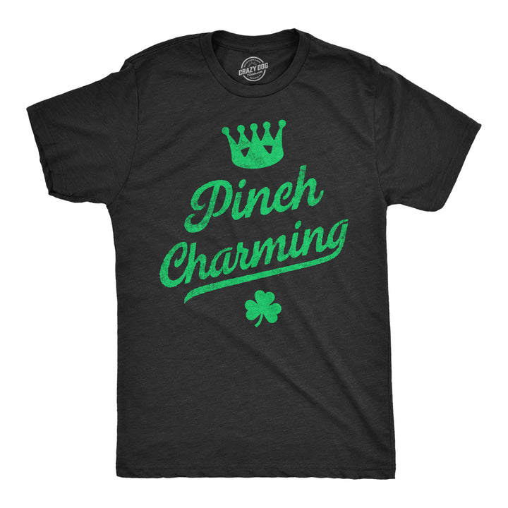 Mens Pinch Charming T Shirt Funny St Pattys Day Parade Pinching Joke Tee For Guys Image 1