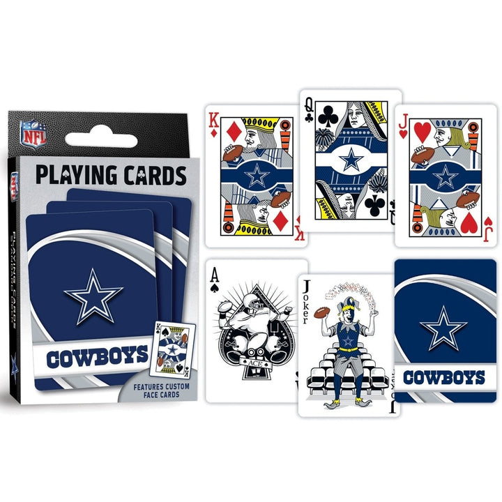 Dallas Cowboys Playing Cards 54 Card Deck NFL Team Custom Designs Image 3