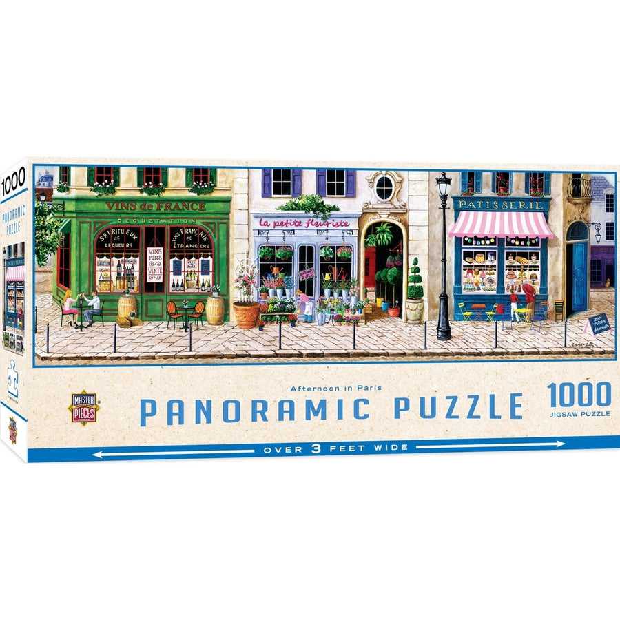 Afternoon in Paris 1000 Piece Panoramic Jigsaw Puzzle Image 1