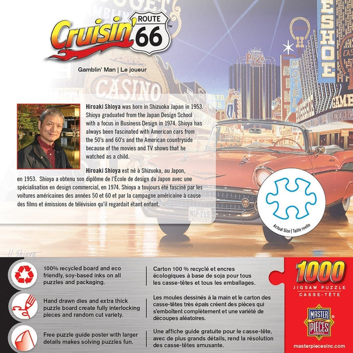 Cruisin Route 66 - Gamblin Man 1000 Piece Puzzle Image 3