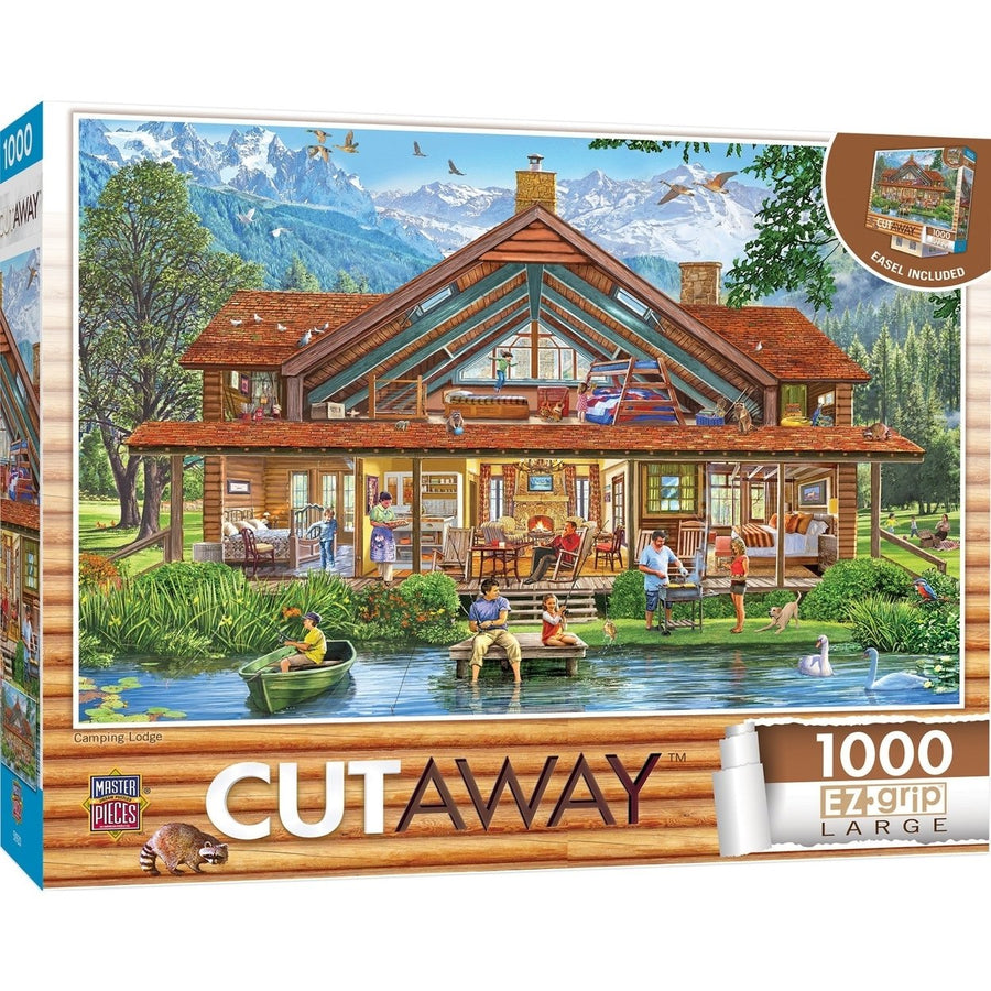 Cutaway - Camping Lodge 1000 Piece EZ Grip Jigsaw Puzzle Image 1