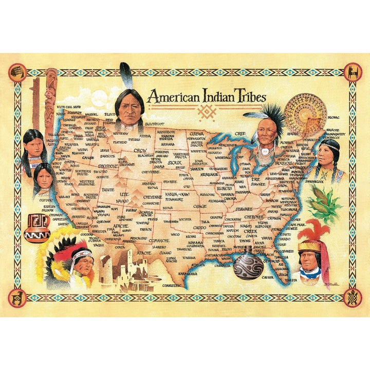 American Indian Tribes 500 Piece Puzzle Image 2