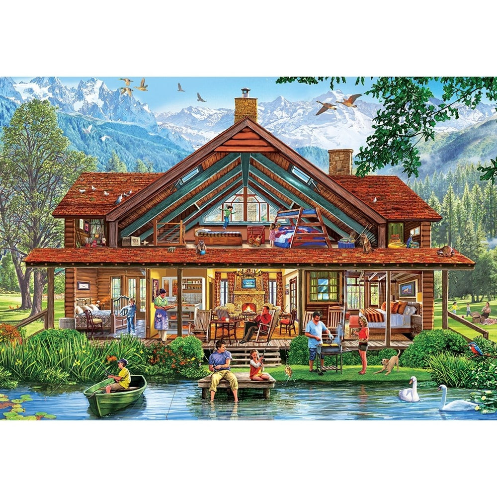 Cutaway - Camping Lodge 1000 Piece EZ Grip Jigsaw Puzzle Image 2