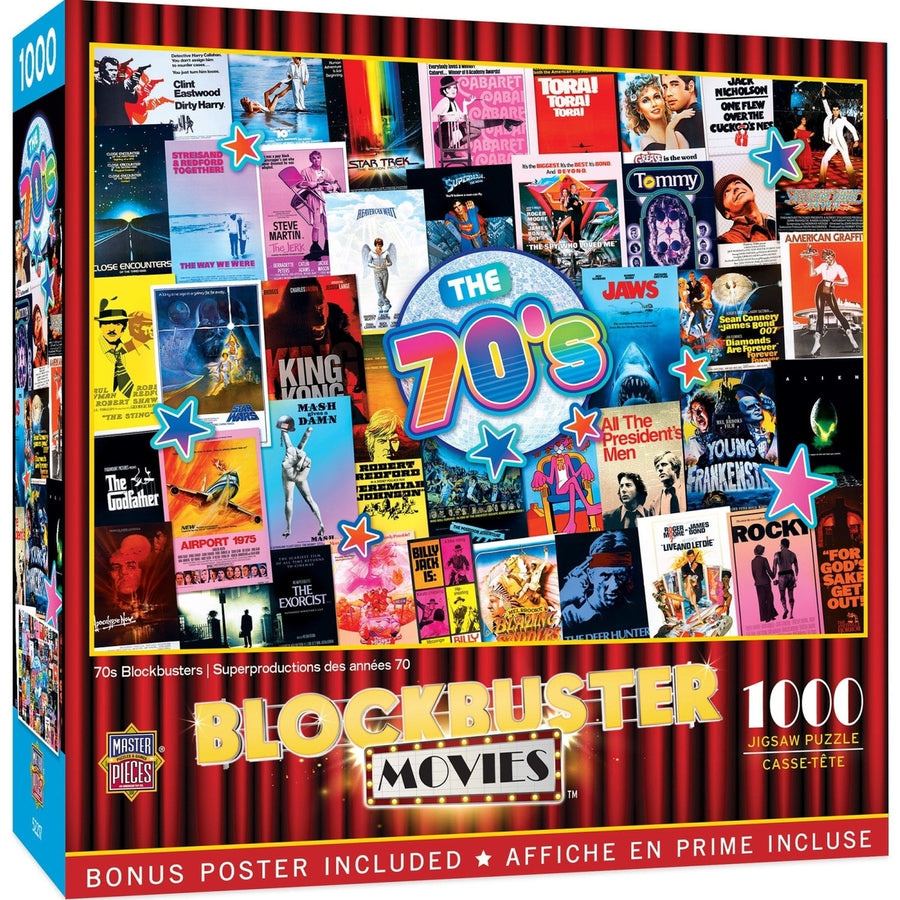 70s Blockbusters 1000 Piece Jigsaw Puzzle Image 1