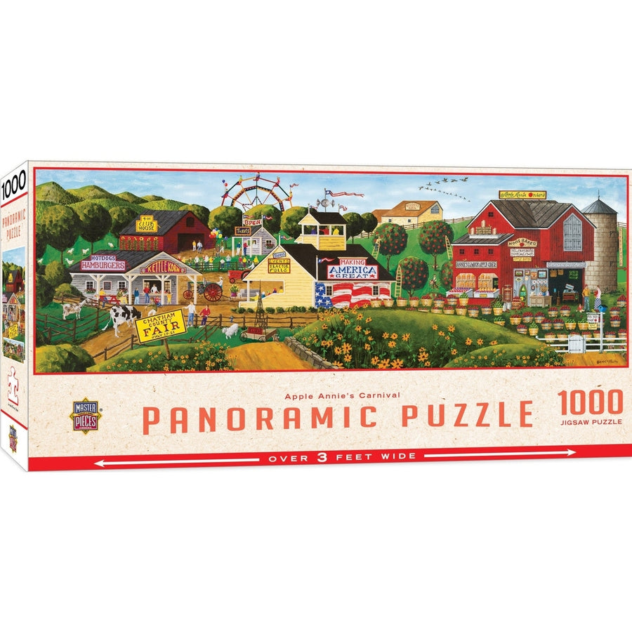 Apple Annies Carnival 1000 Piece Panormic Jigsaw Puzzle Image 1