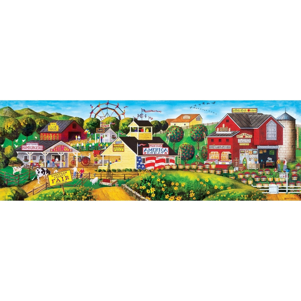 Apple Annies Carnival 1000 Piece Panormic Jigsaw Puzzle Image 2