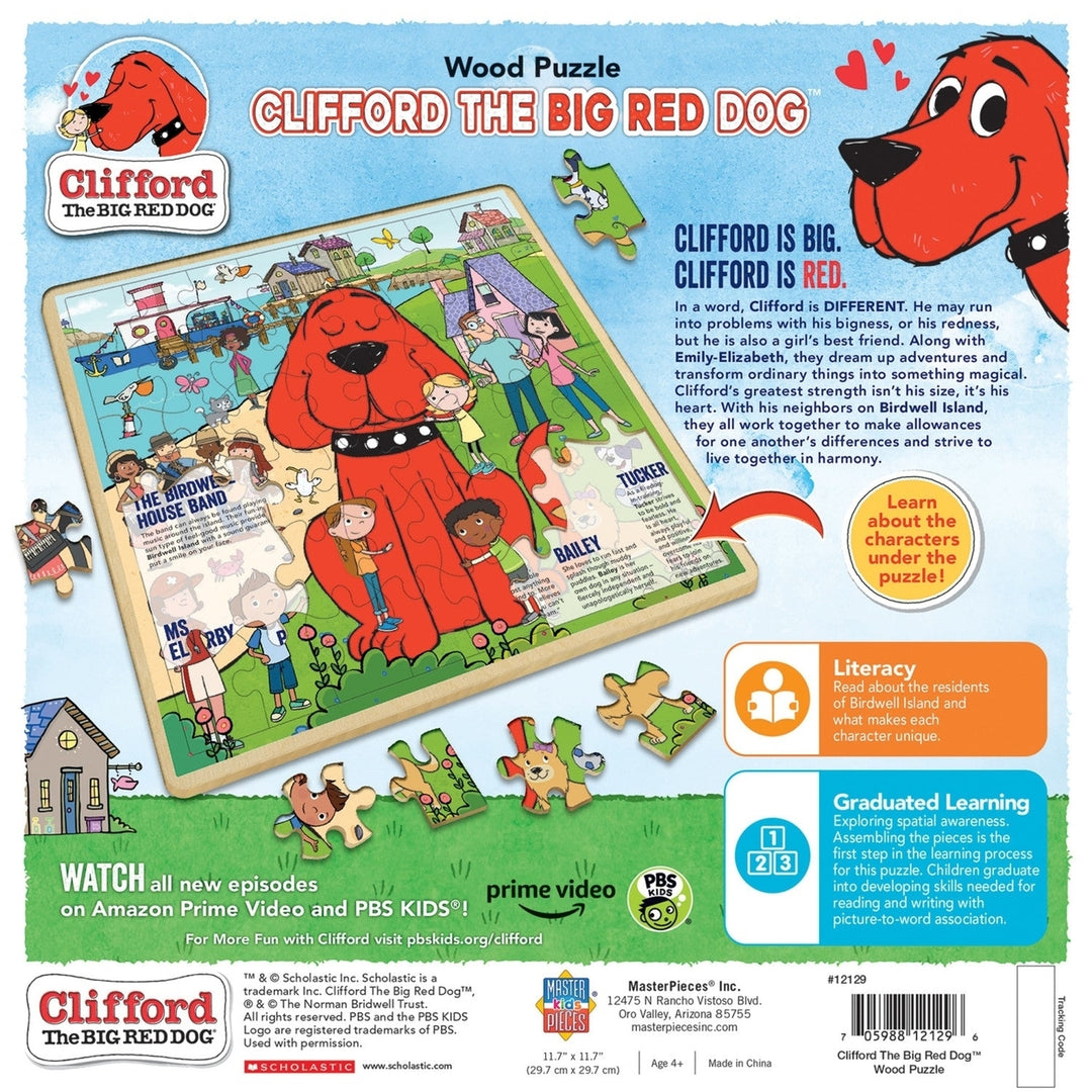 Clifford The Big Red Dog 48 Piece Wood Jigsaw Puzzle Image 3