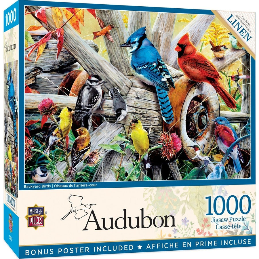Audubon - Backyard Birds 1000 Piece Jigsaw Puzzle Image 1