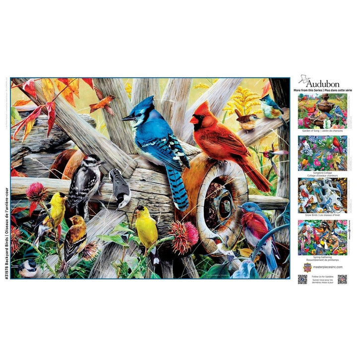 Audubon - Backyard Birds 1000 Piece Jigsaw Puzzle Image 4