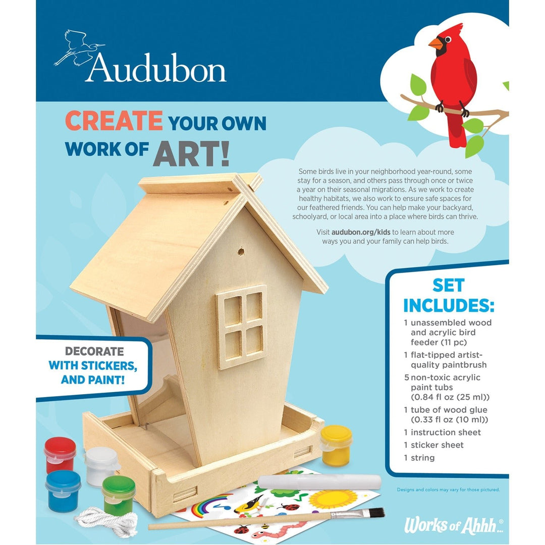 Audubon - Birdfeeder Wood Craft and Paint Kit Image 3
