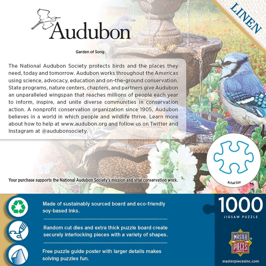 Audubon - Garden of Song 1000 Piece Jigsaw Puzzle Image 3
