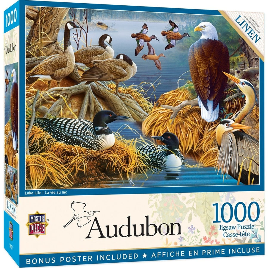 Audubon - Lake Life 1000 Piece Jigsaw Puzzle Image 1