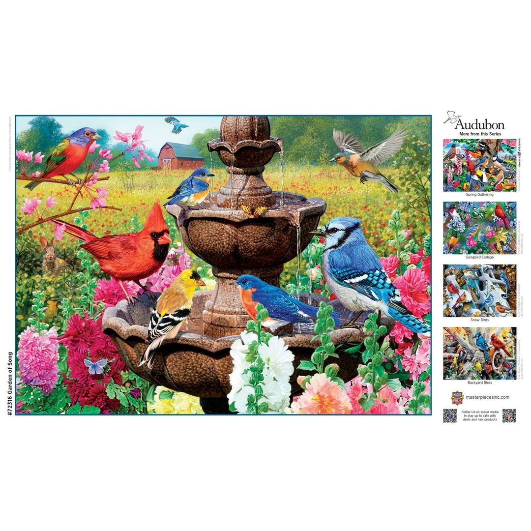 Audubon - Garden of Song 1000 Piece Jigsaw Puzzle Image 4