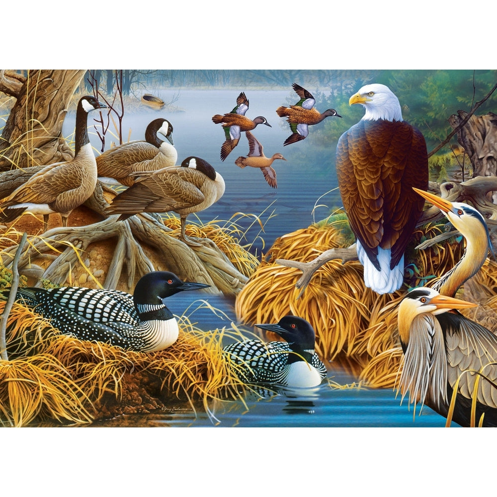 Audubon - Lake Life 1000 Piece Jigsaw Puzzle Image 2