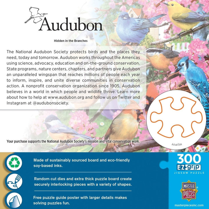 Audubon - Hidden in the Branches 300 Piece EZ Grip Jigsaw Puzzle Image 3