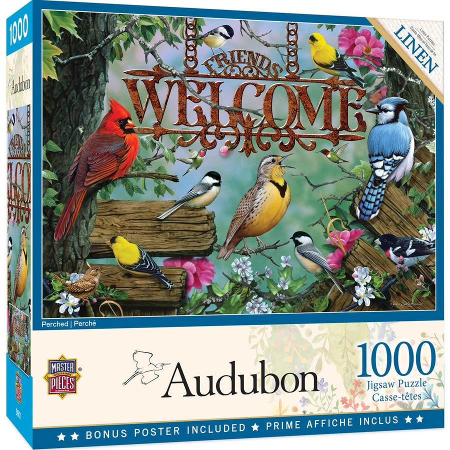 Audubon - Perched 1000 Piece Jigsaw Puzzle Image 1