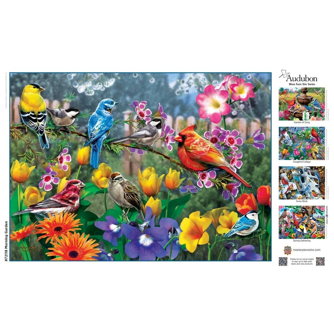 Audubon - Morning Garden 1000 Piece Jigsaw Puzzle Image 4
