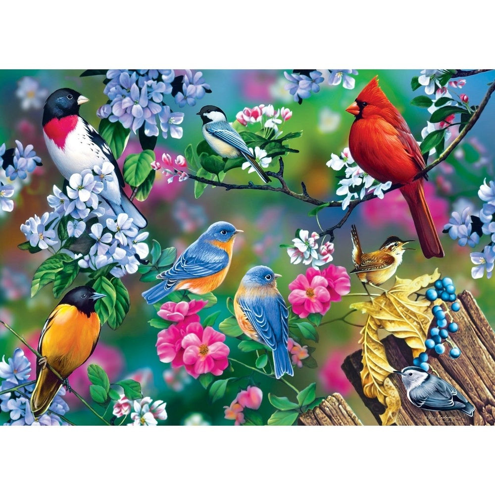 Audubon - Songbird Collage 1000 Piece Jigsaw Puzzle Image 2