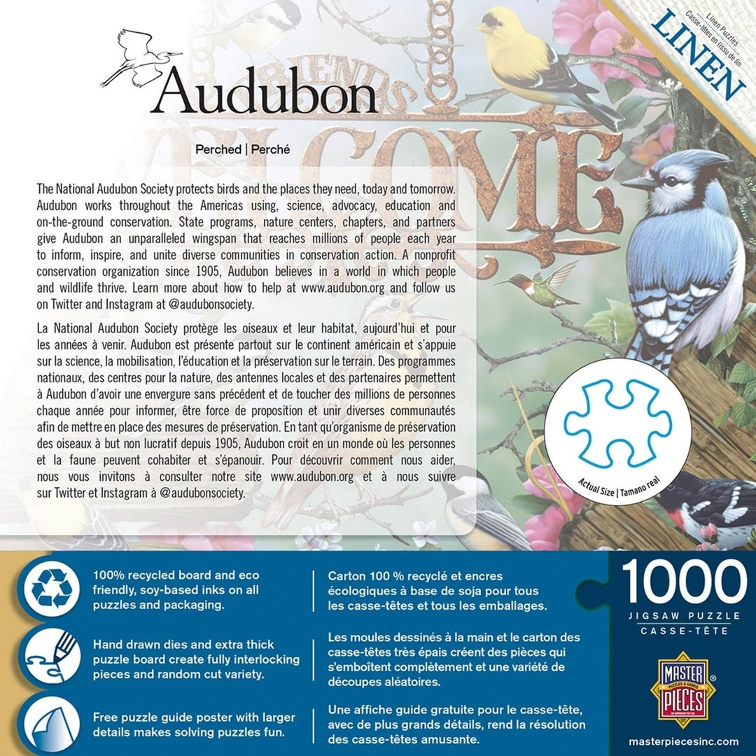 Audubon - Perched 1000 Piece Jigsaw Puzzle Image 3