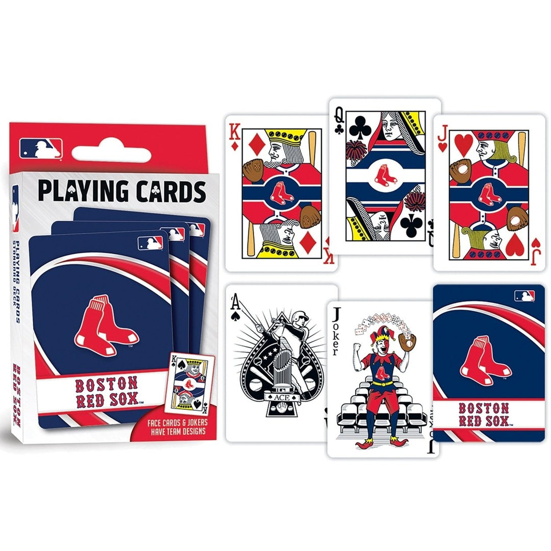 Boston Red Sox Playing Cards 54 Card Deck Officially Licensed MLB Design Image 3