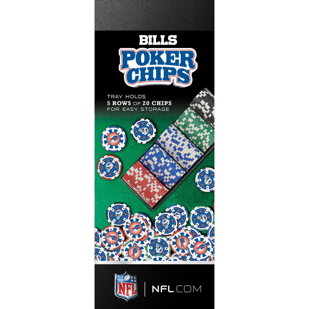 Buffalo Bills 100 Piece Poker Chips Image 4