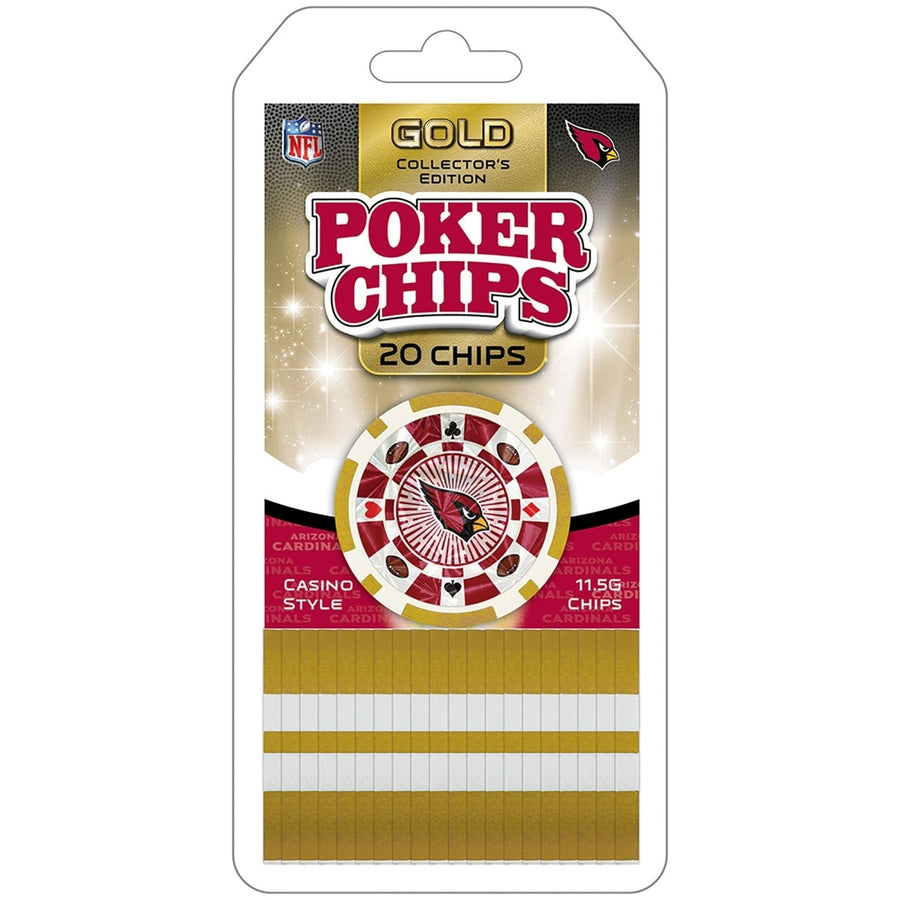 Arizona Cardinals 20 Piece Poker Chips Image 1