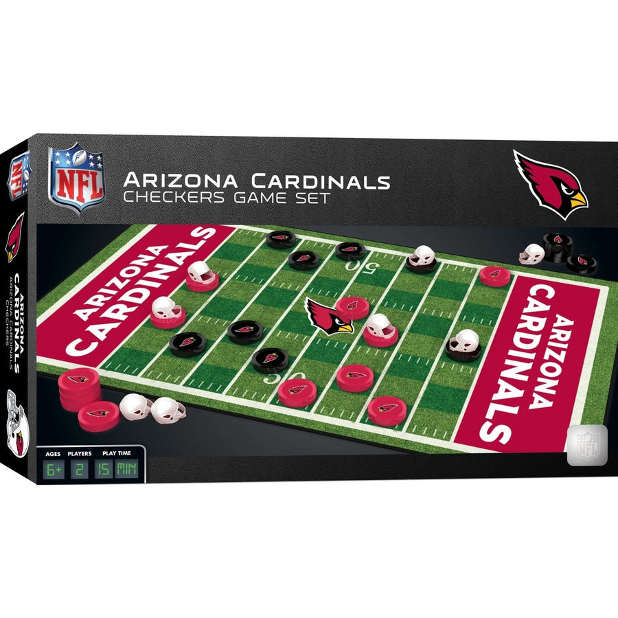 Arizona Cardinals Checkers Board Game Image 1