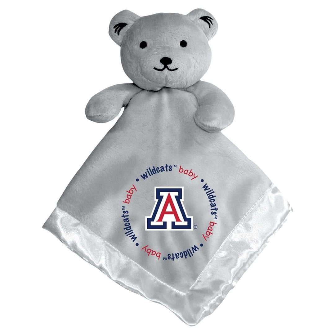 Arizona Wildcats Security Bear Gray Plush 14x14 Soft Satin Lined Baby Fanatics Image 1